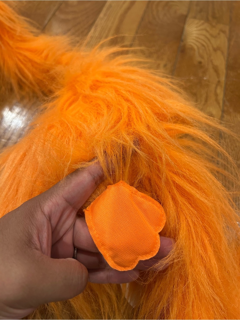 VTG GAF Great American Fun Orange Fuzzy Marionette Monster Puppet Limber Louie - Picture 5 of 5